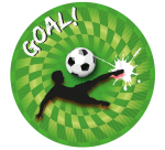 Bord Haza Goal! 23cm 8 stuks
