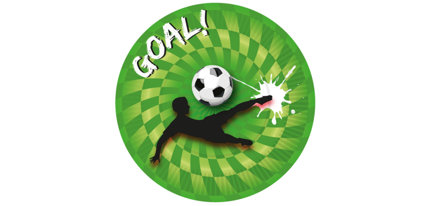 Bord Haza Goal! 23cm 8 stuks