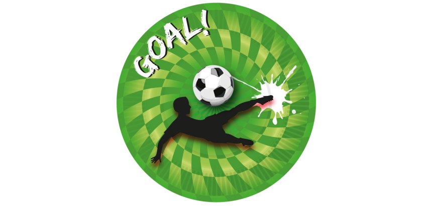 Bord Haza Goal! 23cm 8 stuks