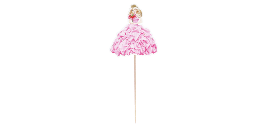 Feestprikkers Haza prinses 20cm 8 stuks