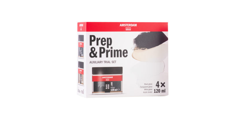 Medium Vorbereitung & Basis Amsterdam Mini-Set 4 Stück 120ml
