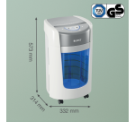 Leitz IQ OptiMax 225 Home Office P5 Particle Shredder 2x15mm
