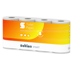 Satino MT1 Smart 067520 Toilet Paper 2-Ply White 400 Sheets