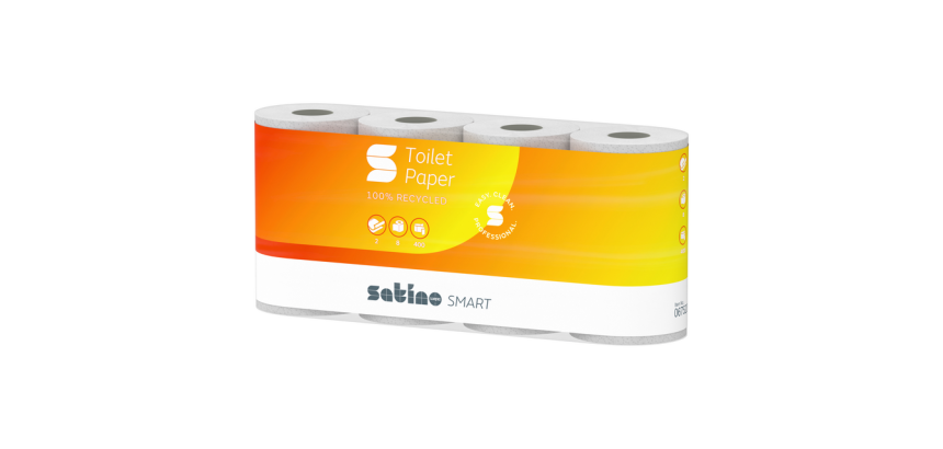 Satino MT1 Smart 067520 Toilet Paper 2-Ply White 400 Sheets