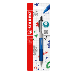 Stylo bille STABILO pointball Colorful Medium bleu blister 1 pièce