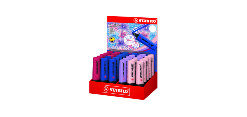 STABILO BOSS Wildflower highlighter large assorted display