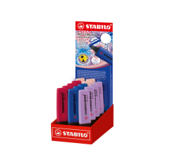 EN_Rotulador stabilo boss fluorescente nature colors wildflower edition expositor de 15 unidades colores