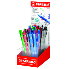 Stylo bille STABILO pointball Colorful Medium assorti