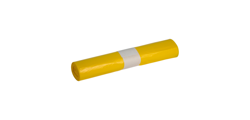 HDPE Propsac Trash Bag T25 70x100cm 120L Yellow Roll of 20 Pieces