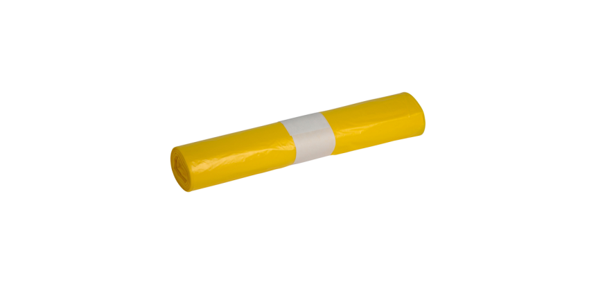 Müllsack Propsac HDPE T25 70x100cm 120L gelb Rolle mit 20 Stück