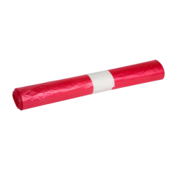 Sac poubelle Propsac HDPE T25 70x100cm 120L rouge rouleau de 20 pièces
