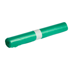Sac poubelle Propsac HDPE T25 70x100cm 120L vert rouleau de 20 pièces