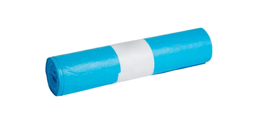 Propsac HDPE trash bag T23 58x100cm 70L blue roll of 25 pieces