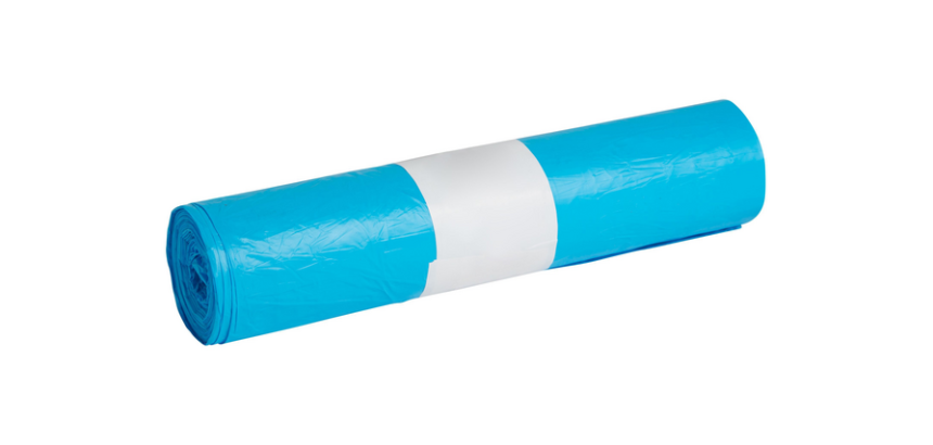 Propsac HDPE trash bag T23 58x100cm 70L blue roll of 25 pieces