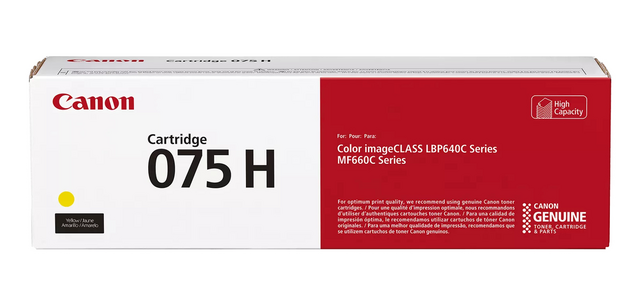 Cartouche Toner Canon 075HY jaune