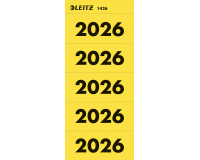 Etiquette dorsale LEITZ 2026 jaune 100 pièces