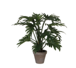 Plante artificielle Mica Philodendron selloum verte en pot Ø60cm 50cm
