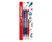 Balpen STABILO pointball colorful medium assorti blister à 3 stuks