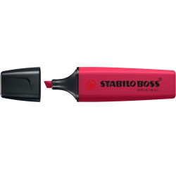EN_Rotulador stabilo boss fluorescente nature colors wildflower edition color rojo borgoña