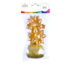 Ruban cadeau Polyband + 2 rosettes or