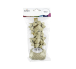 Ruban cadeau Polyband + 2 rosettes or pailleté