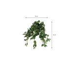 Plante artificielle Mica Scindapsus suspendue verte Ø25cm 45cm