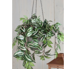 Artificial plant Mica Tradescantia hanging green Ø25cm 45cm