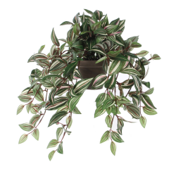 Plante artificielle Mica Tradescantia suspendue verte Ø25cm 45cm