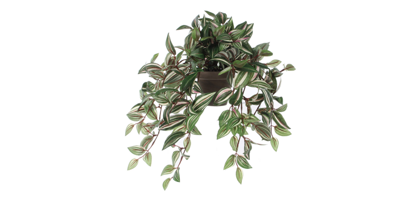 Artificial plant Mica Tradescantia hanging green Ø25cm 45cm