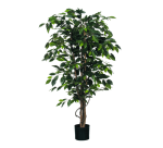 Plante artificielle Mica Ficus verte en pot plastique Ø85cm 150cm