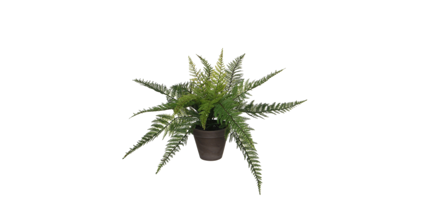 Kunstplant Mica varen groen in pot Stan grijs Ø50 38cm