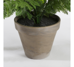Kunstplant Mica varen groen in pot Stan grijs Ø50 38cm