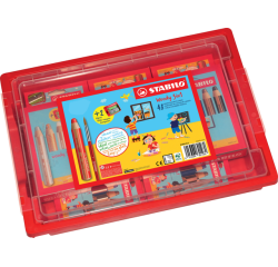 Kleurpotloden STABILO 882 woody 3 in 1 incl 2 slijpers classpack 48st
