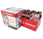STABILO MARKdry Whiteboard-Marker mit 2 schwarzen Anspitzern Classpack 30 Stück