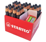 STABILO MARKdry whiteboard marker with 2 black sharpeners Classpack 30pcs