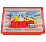 Kleurpotloden STABILO 203 Trio dik assorti classpack à 96 stuks