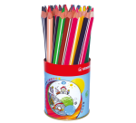STABILO 203 Trio Thick Colored Pencil Classpack Metal Pot 38 Assorted Pieces