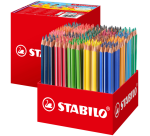Kleurpotloden STABILO 203 Trio dik assorti classpack à 300 stuks