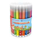 Viltstift STABILO Trio Jumbo 380 XL assorti 48 stuks