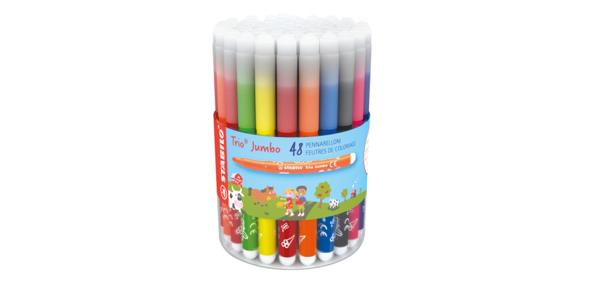 STABILO Trio Jumbo 380 XL assorted Classpack 48 pieces