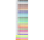 Viltstift STABILO Trio A-Z 378 fijn assorti classpack à 144 stuks