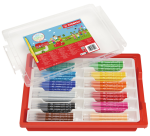 Viltstift STABILO Trio A-Z 378 fijn assorti classpack à 144 stuks