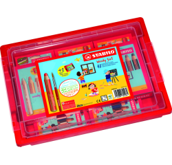 Kleurpotloden STABILO 882 woody 3 in 1 incl 2 slijpers classpack 48st