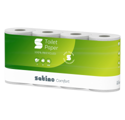 Papier toilette SATINO MT1 Comfort 067490 2 épaisseurs 400 feuilles blanc