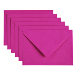 Enveloppe Papicolor C6 114x162mm rose vif