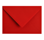 Papicolor-Umschlag C6 114x162mm Rot Packung mit 6 Stück