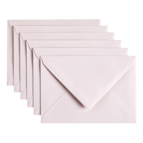 Enveloppe Papicolor C6 114x162mm rose clair