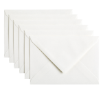 Enveloppe Papicolor C6 114x162mm blanc neige paquet 6 pièces