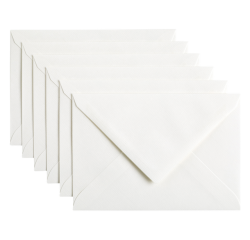 Enveloppe Papicolor C6 114x162mm blanc neige paquet 6 pièces
