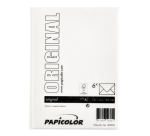 Enveloppe Papicolor C6 114x162mm blanc neige paquet 6 pièces